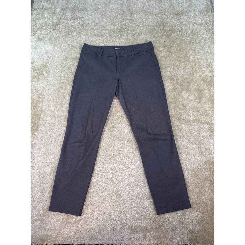 Old Navy Pixie Pants 10 Gray Skinny Women's Stretch Business Career 33x27 B815